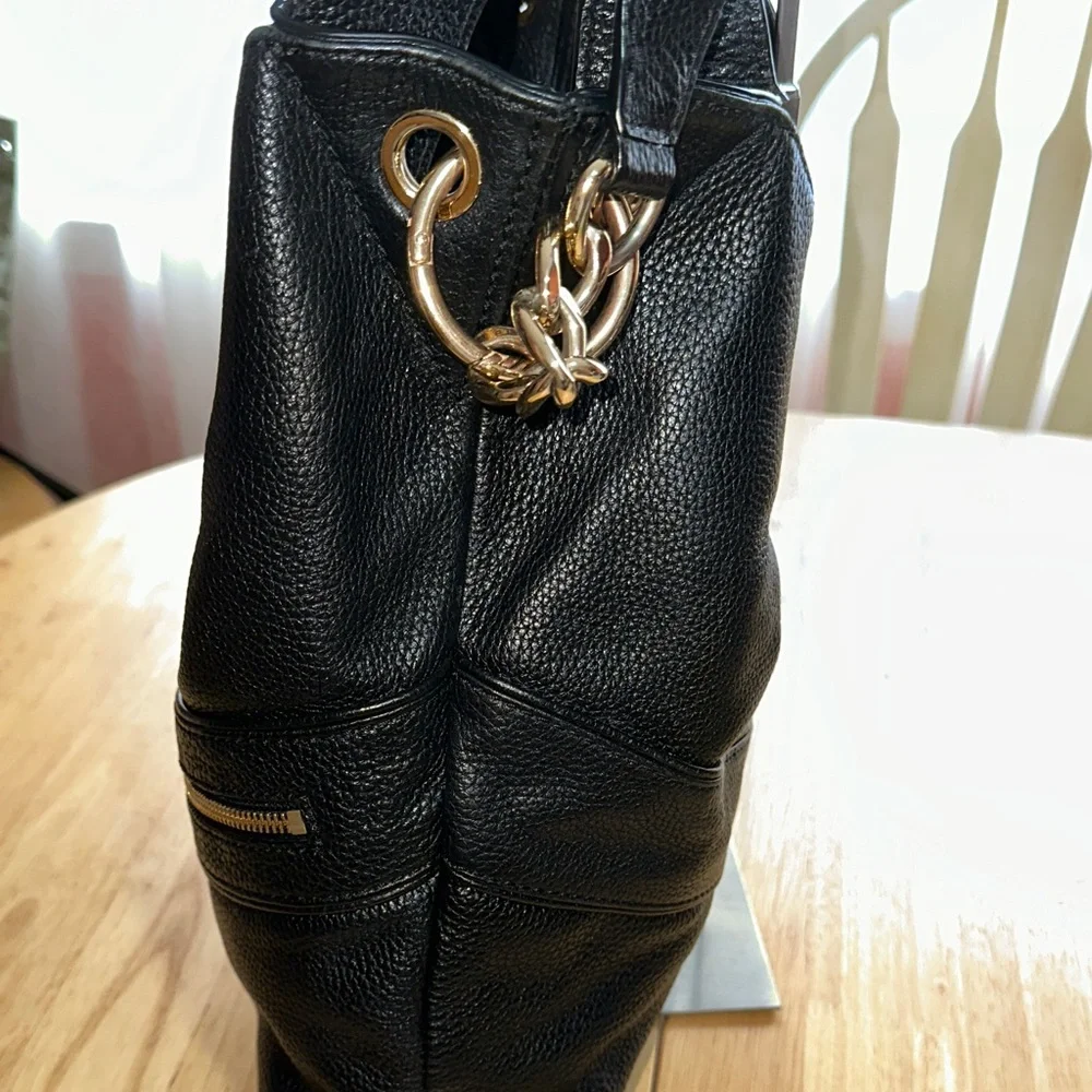 Michael Kors Black Leather Hobo Bag - Picture 4 of 11